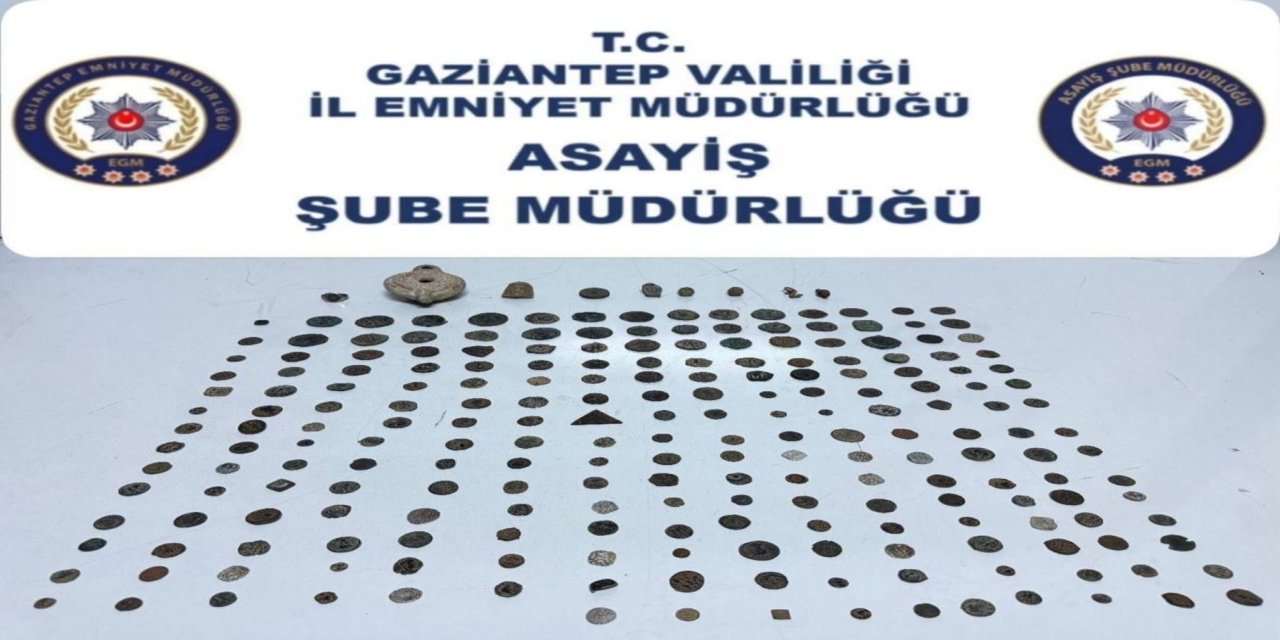Gaziantep'te 230 parça tarihi eser ele geçirildi