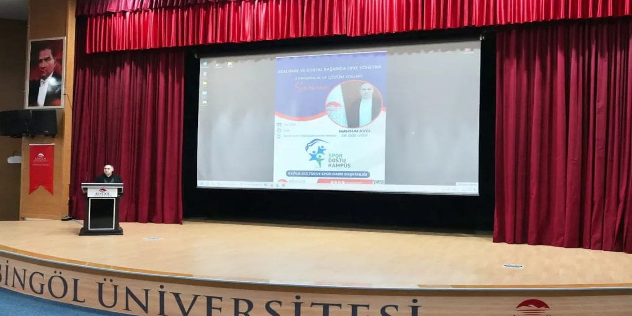 Bingöl Üniversitesi'nde öfke yönetimi semineri