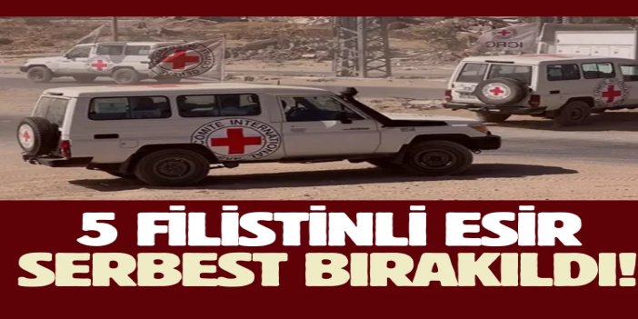 Gazze'de alıkonulan 5 Filistinli esir serbest bırakıldı