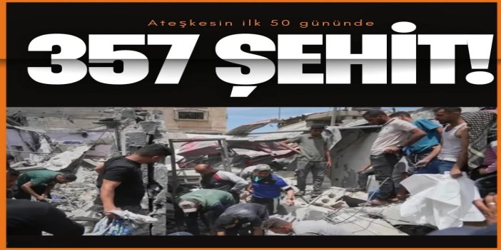 Ateşkesin ilk 50 gününde siyonist işgalcilerin saldırılarında 357 Filistinli şehit oldu