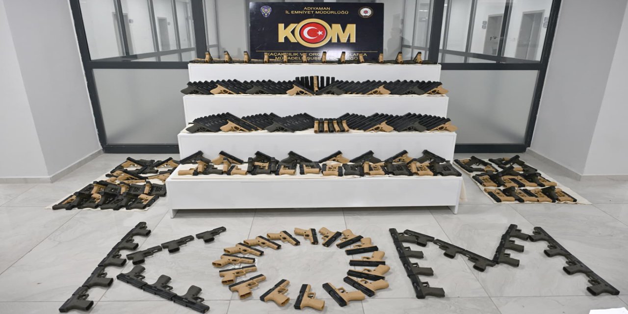 Adıyaman'da bin adet tabanca ele geçirildi
