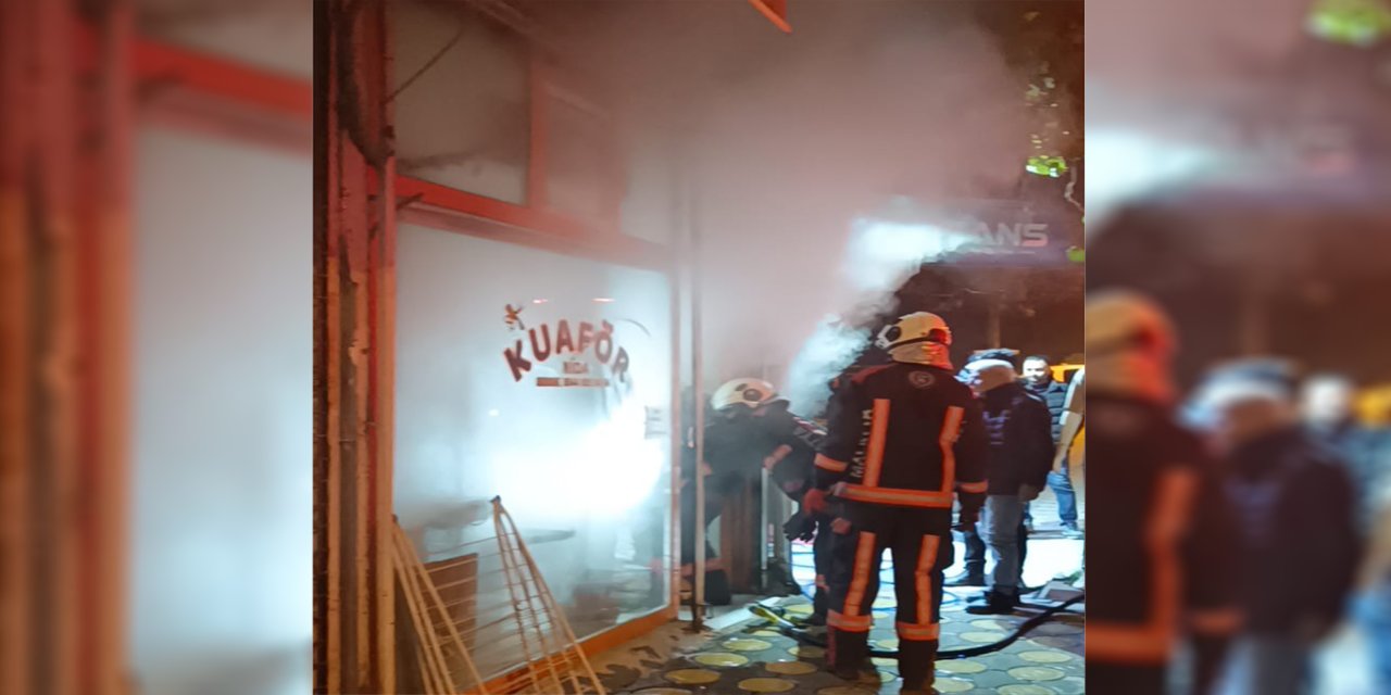 Malatya'da konteyner işyerinde yangın