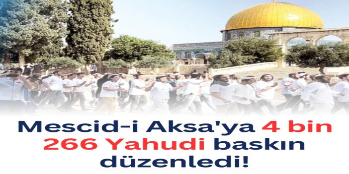 Kasım ayında Mescid-i Aksa'ya 4 bin 266 Yahudi baskın düzenledi