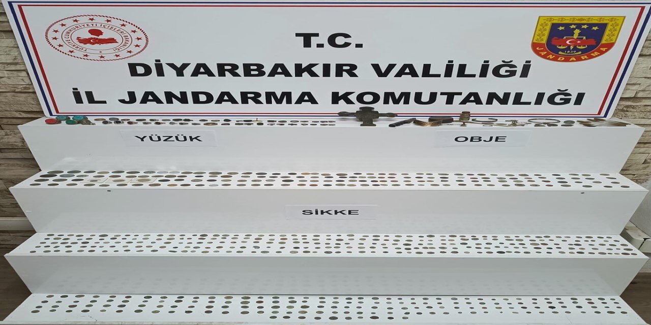 Diyarbakır’da Bizans dönemine ait tarihi eserler ele geçirildi