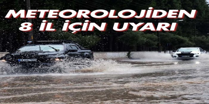 Meteoroloji'den 7 il için sarı, 1 il için turuncu kodlu uyarı