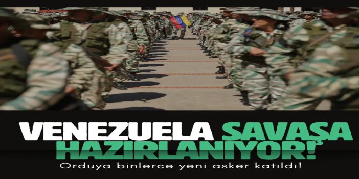 Venezuela'da orduya binlerce yeni asker katıldı