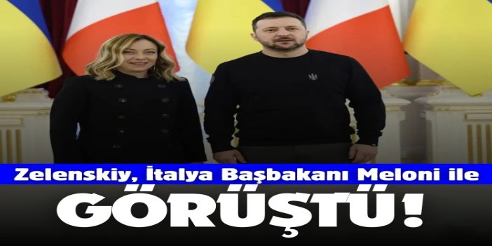 Ukrayna Devlet Başkanı Zelenskiy, İtalya Başbakanı Meloni ile bir araya geldi