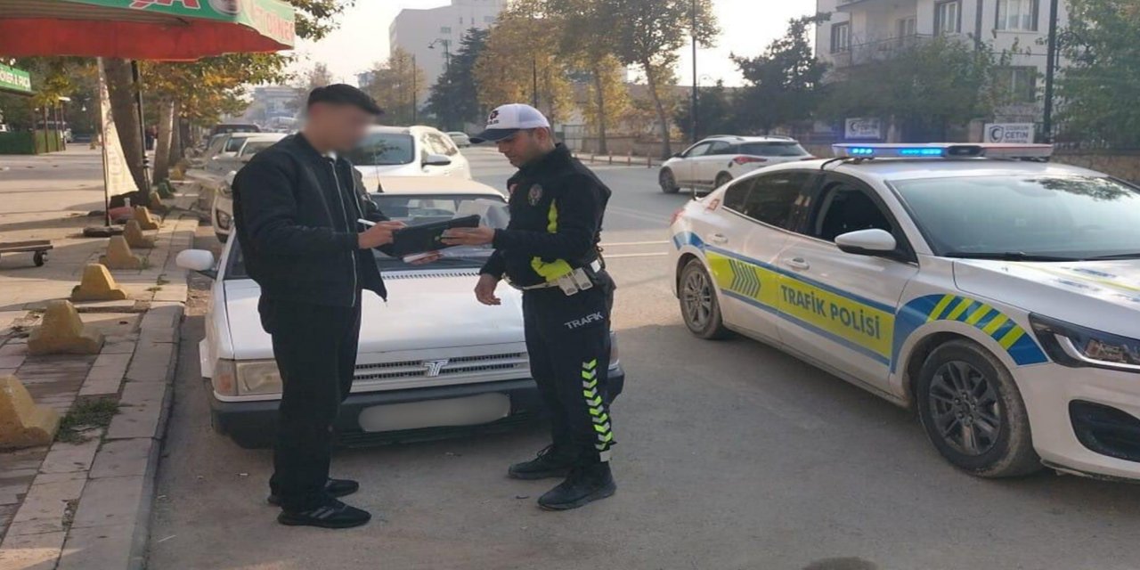 Malatya'da KGYS'ye takılan drift pahalıya patladı: Araç 60 gün trafikten men edildi