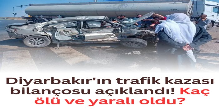 Diyarbakır'ın Kasım ayı trafik kazası bilançosu: 6 ölü 509 yaralı