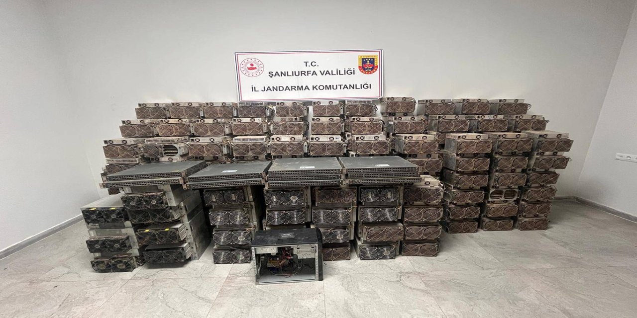 Şanlıurfa’da kripto para operasyonu: 7 milyon TL değerinde cihaz ele geçirildi