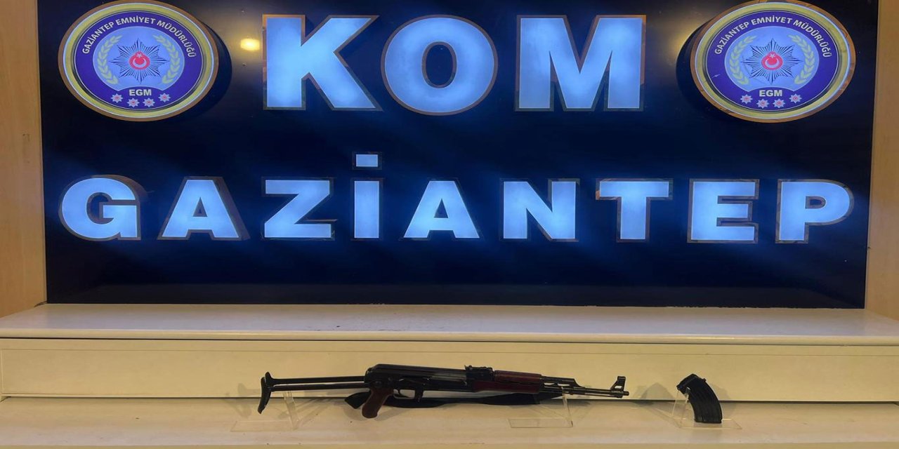 Gaziantep'te kalaşnikof ele geçirildi: 2 kişi tutuklandı
