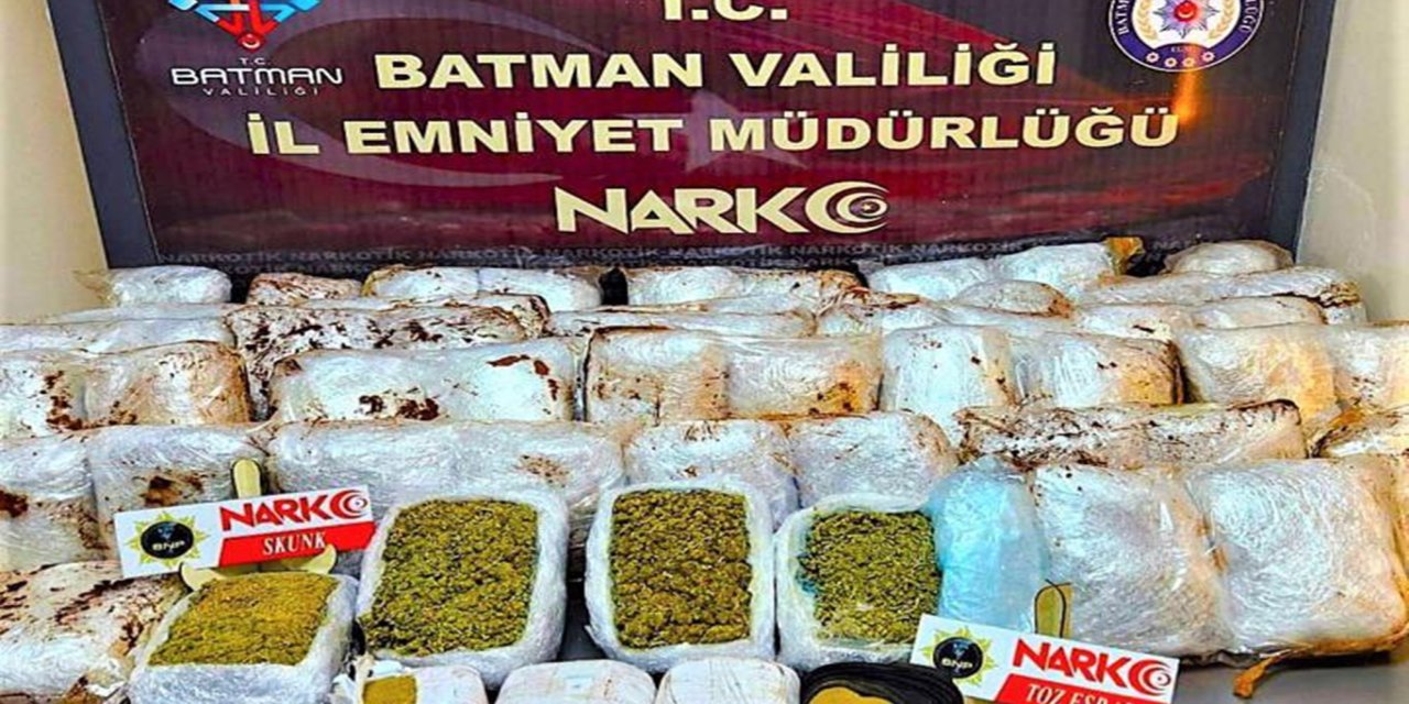 Batman'da durdurulan tırda 38 kilo uyuşturucu madde ele geçirildi