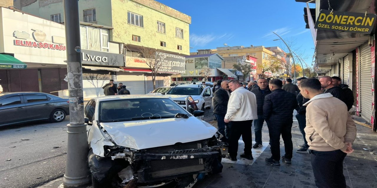 Batman'da maddi hasarlı trafik kazası