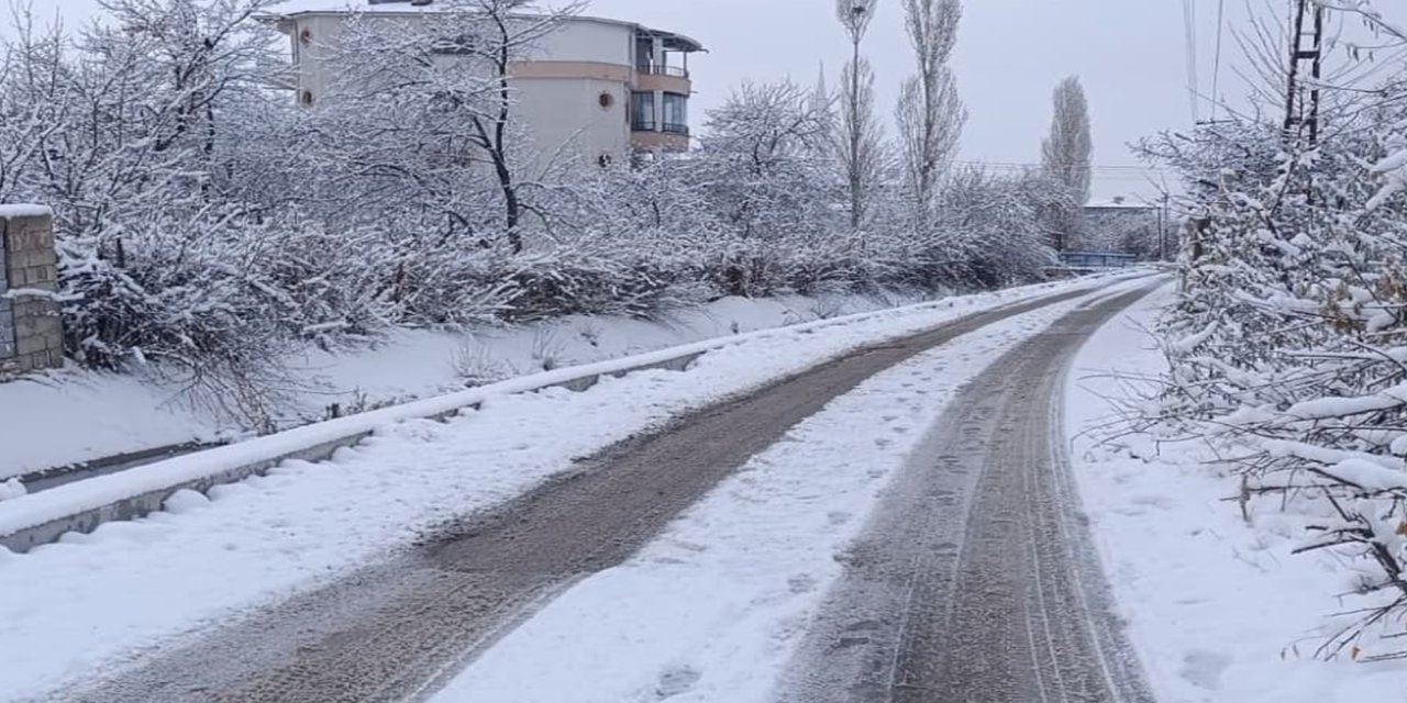 Van’da kar yağışı kenti beyaz örtüyle kapladı