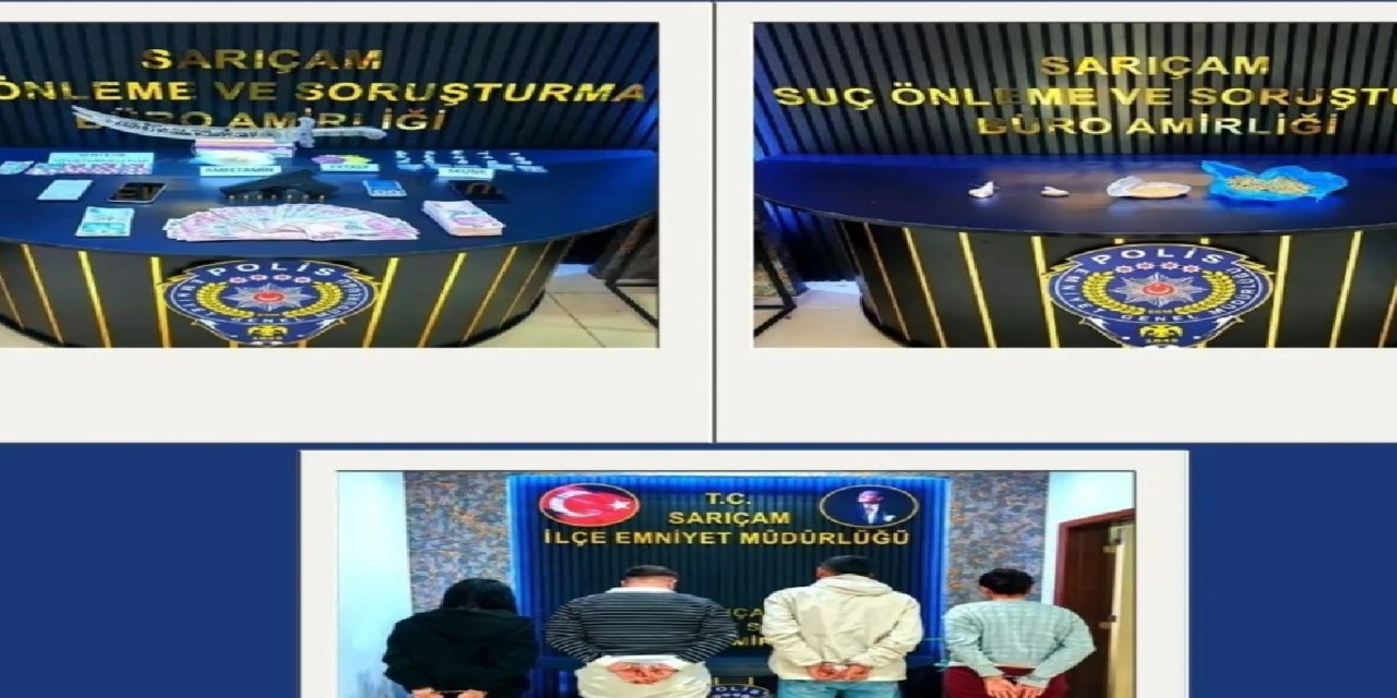 Adana’da uyuşturucu operasyonu: 5 gözaltı