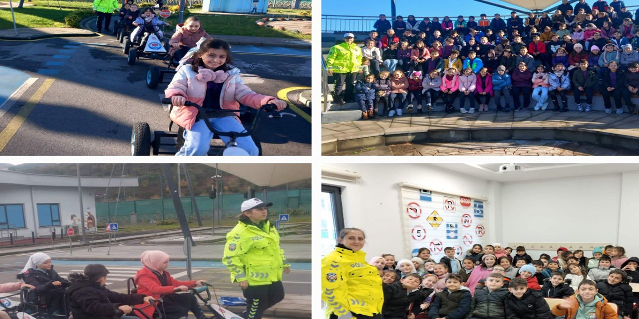 Öğrencilere trafik eğitimi verildi