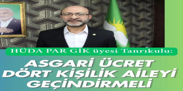 HÜDA PAR GİK Üyesi Tanrıkulu: Partimiz adalet ve kardeşlik hukuku için kuruldu