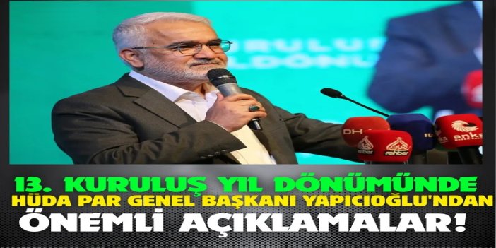 Yapıcıoğlu: Memleketin her meselesinde ilkeli duruşumuzu koruyor, uygulanabilir çözümler üretiyoruz