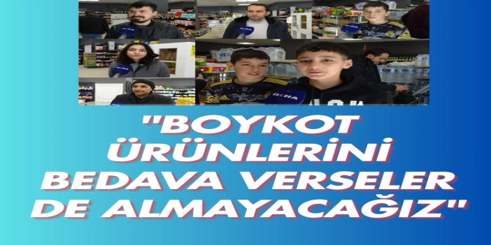 Boykot Market'e halktan destek: Boykot ürünlerini bedava verseler de almayacağız