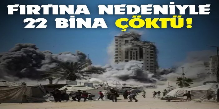 Gazze’de fırtına nedeniyle 22 bina çöktü, 18 kişi şehit oldu