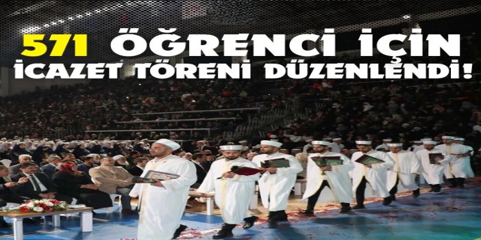 Şanlıurfa’da 571 öğrenci için icazet töreni