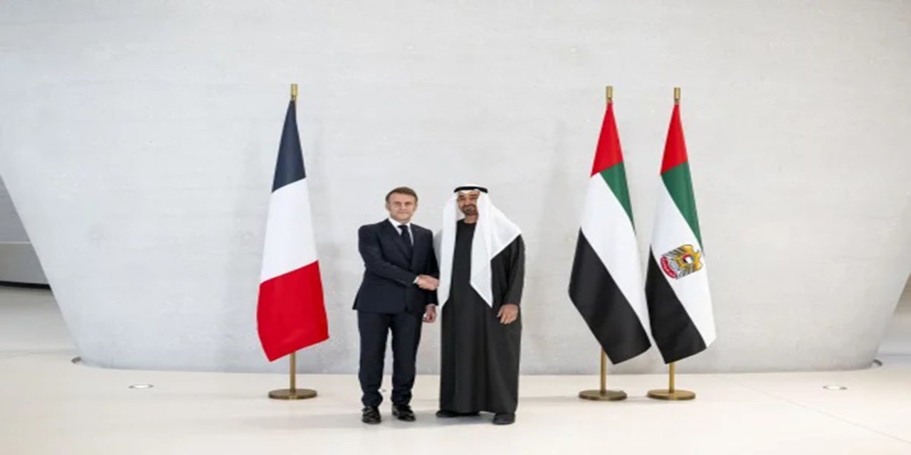 BAE Devlet Başkanı Bin Zayid, Fransa Cumhurbaşkanı Macron ile görüştü