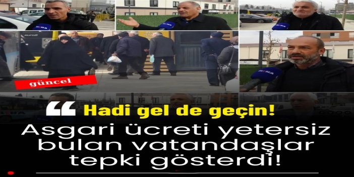 Asgari ücreti yetersiz bulan Malatyalılar tepki gösterdi