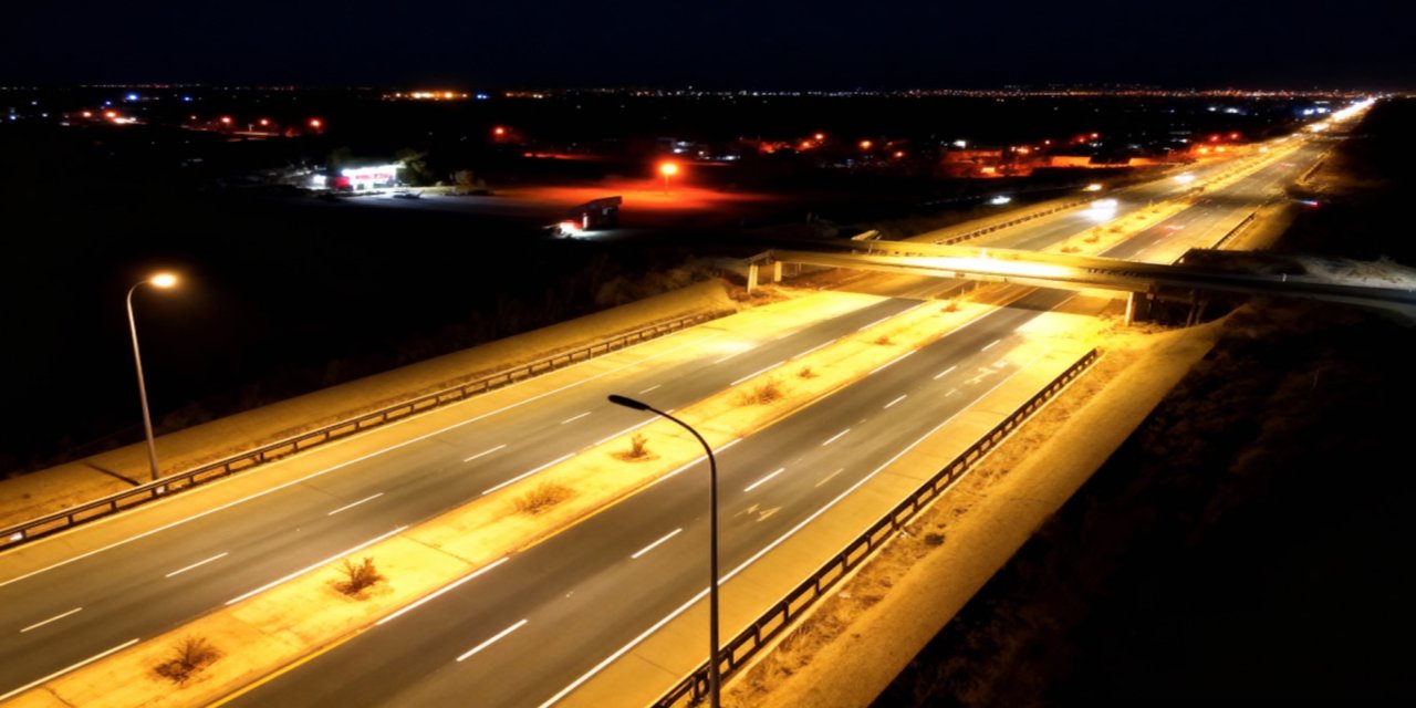 Dicle Elektrik’ten Şanlıurfa-Mardin Karayolu’na led aydınlatma