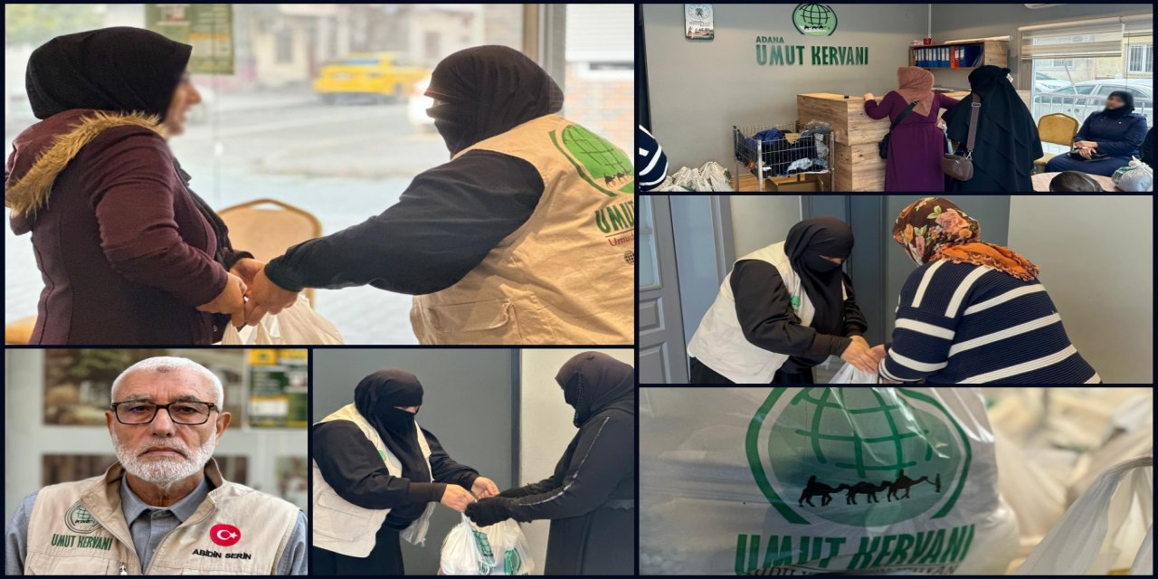 Üç Ayların bereketi Umut Kervanı'nın yardımıyla Adana’da paylaşıldı