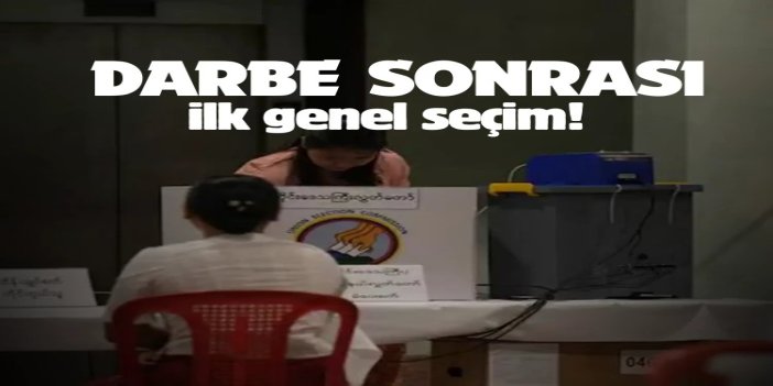 Myanmar’da darbe sonrası ilk genel seçim: 65 bölgede oy işlemi iptal