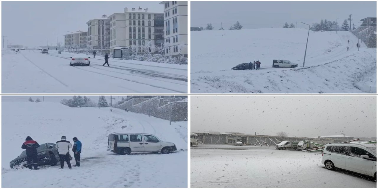 Batman'da beklenen kar yağışı etkili oldu