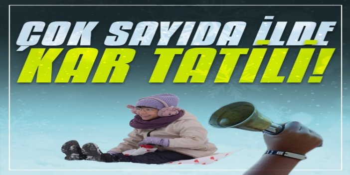 Kar yağışı nedeniyle çok sayıda ilde eğitime ara verildi