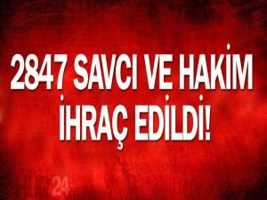 2847 hakim ve savcı ihraç edildi