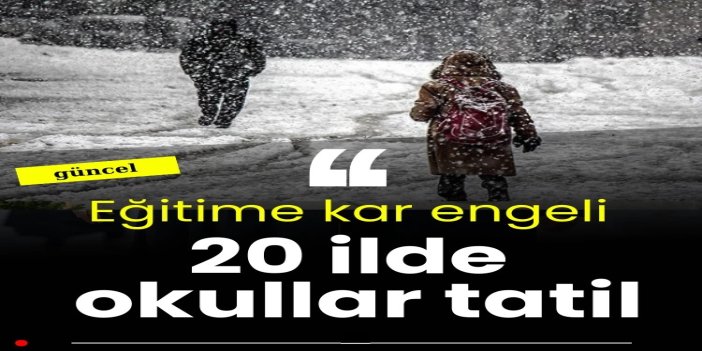 Kar ve buzlanma eğitimi aksattı: 20 ilde okullar tatil