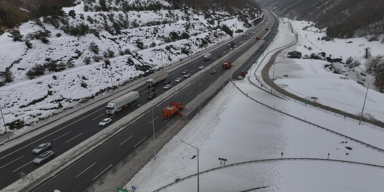 Ankara-İstanbul hattında karla mücadele çalışmaları denetlendi