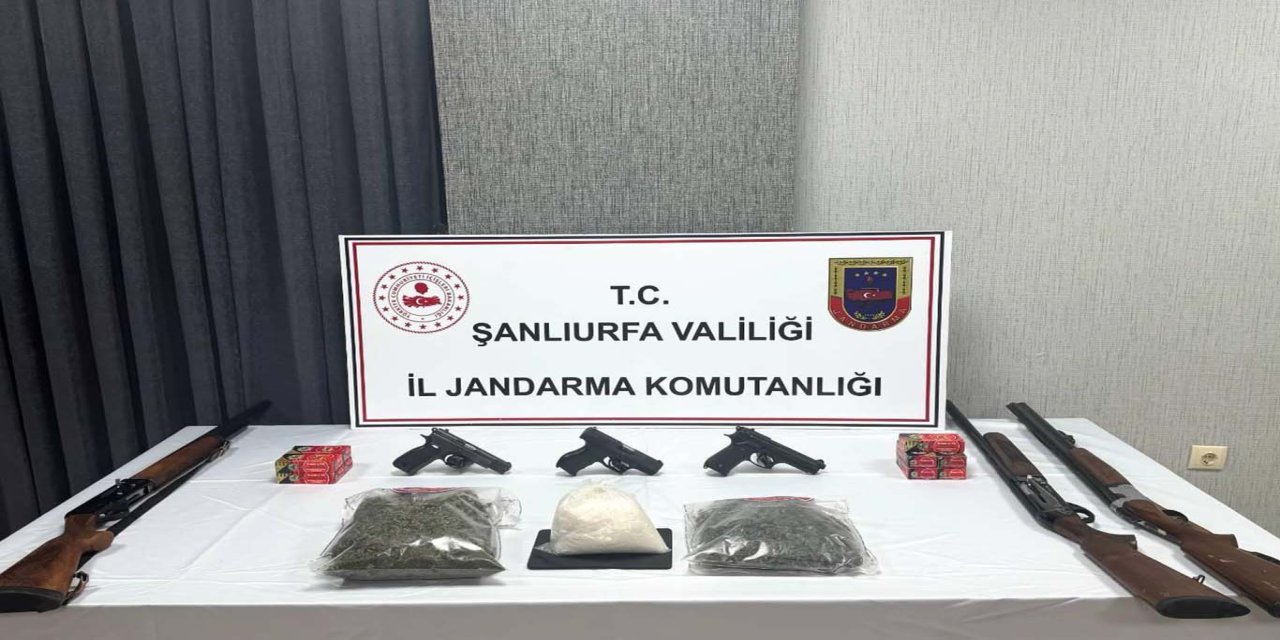 Şanlıurfa’da uyuşturucu ve silah operasyonu