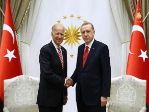 Cumhurbaşkanı Erdoğan Biden ile görüşüyor