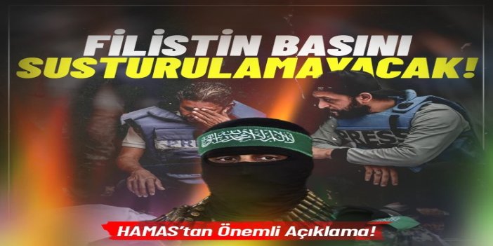 HAMAS: Siyonist rejim Filistin basınını susturamayacak