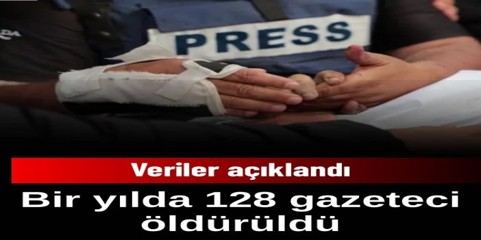 2025'te 128 gazeteci öldürüldü: Gazze en kanlı yer oldu