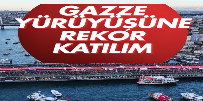 İstanbul'dan Gazze'ye vicdan yürüyüşü: 520 bin kişi Filistin için tek ses oldu
