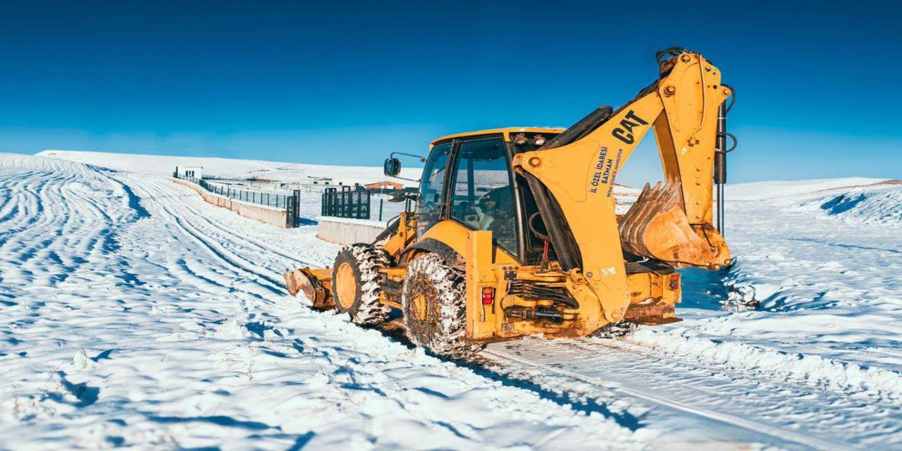 Batman’da karla mücadelede 105 ton tuz kullanıldı