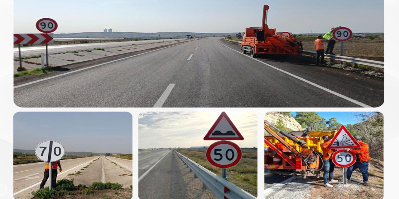 Karayollarında 58 binin üzerinde trafik levhası kaldırıldı