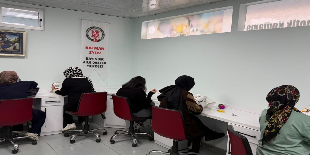 Batman'da kadınlara yönelik el sanatları kursları devam ediyor