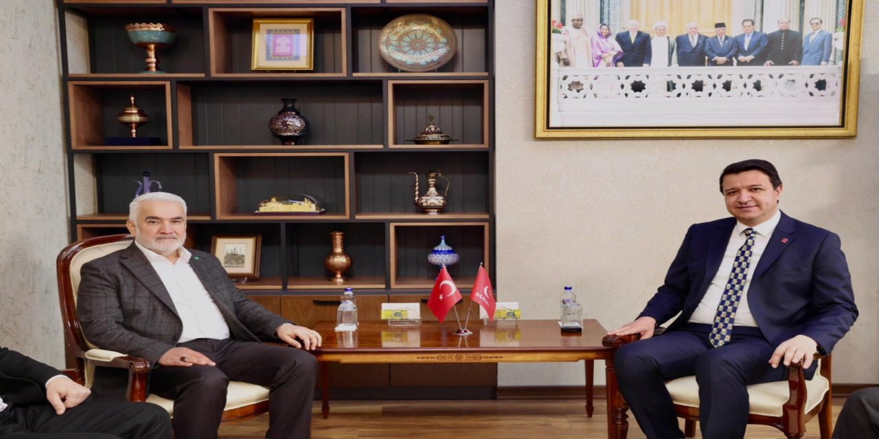 HÜDA PAR Genel Başkanı Yapıcıoğlu’ndan Saadet Partisi Genel Başkanı Arıkan’a ziyaret