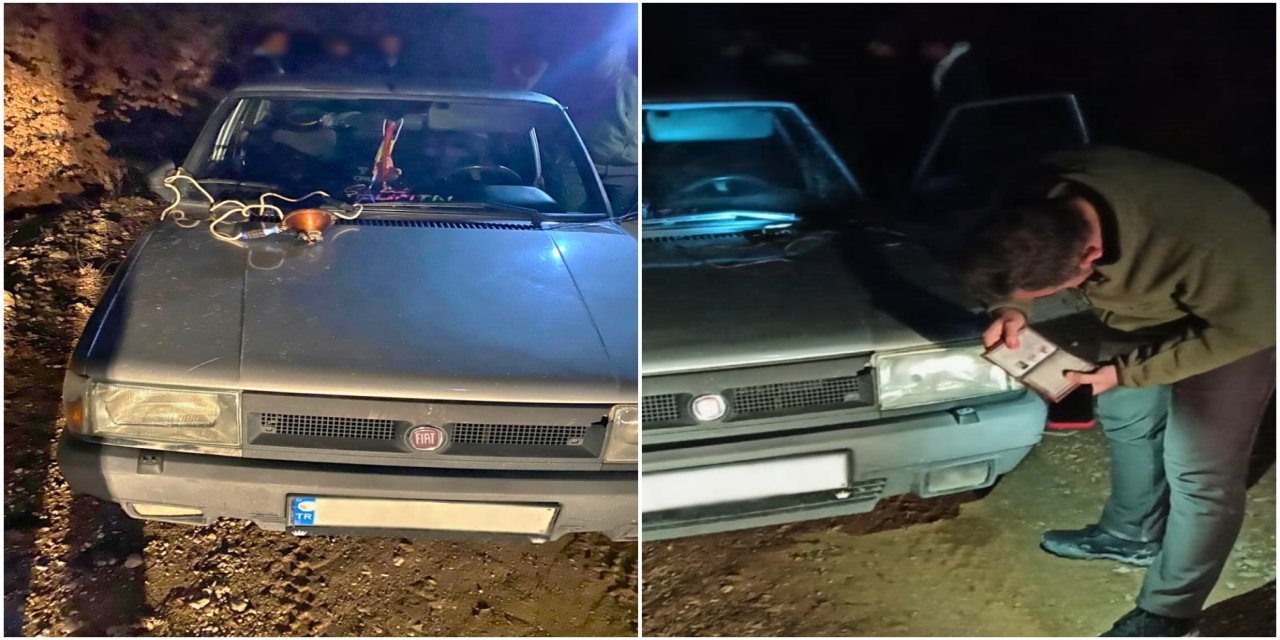 Konya’da araç farlarını çalan 4 kişi yakalandı
