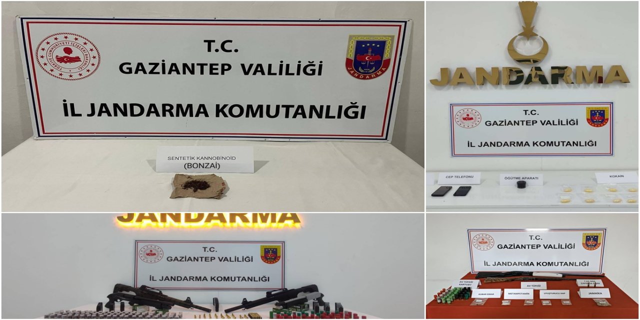 Gaziantep'te uyuşturucu ve kaçakçılık operasyonu: 184 gözaltı
