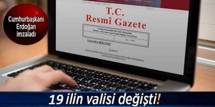Valiler kararnamesi Resmi Gazete'de
