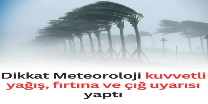 36 il için “Sarı” kodlu uyarı: Sağanak, fırtına ve çığ tehlikesi