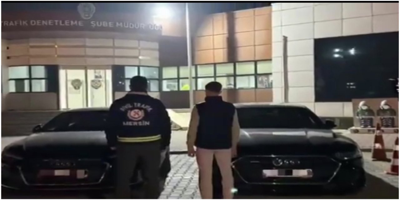 Mersin’de yasa dışı çakar kullanan sürücüye ağır ceza