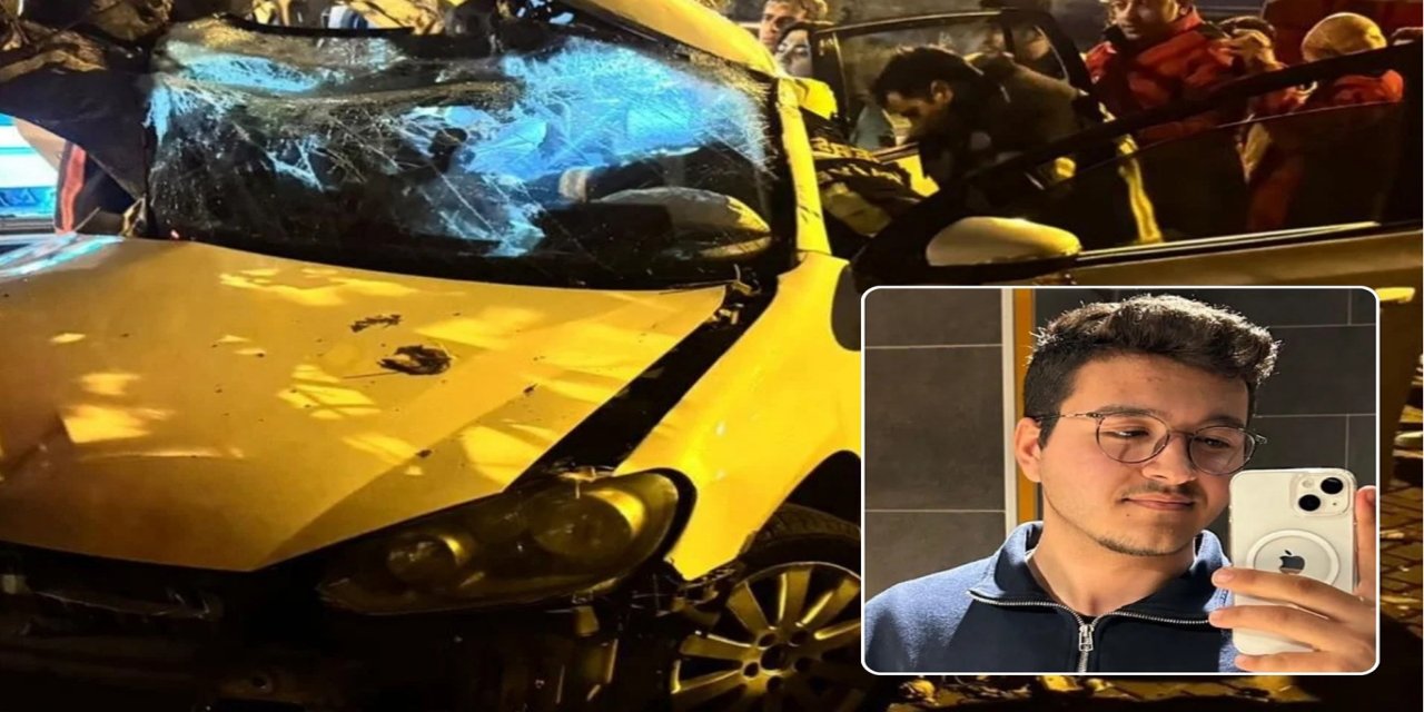 Mersin'de kontrolden çıkan otomobil önce ağaca sonra direğe çarptı: 1 ölü